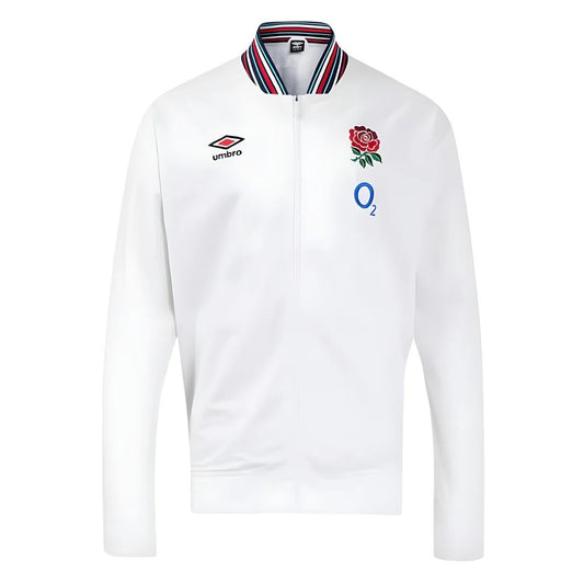2024-2025 England Rugby Anthem Jacket O2 (White) - Womens_1