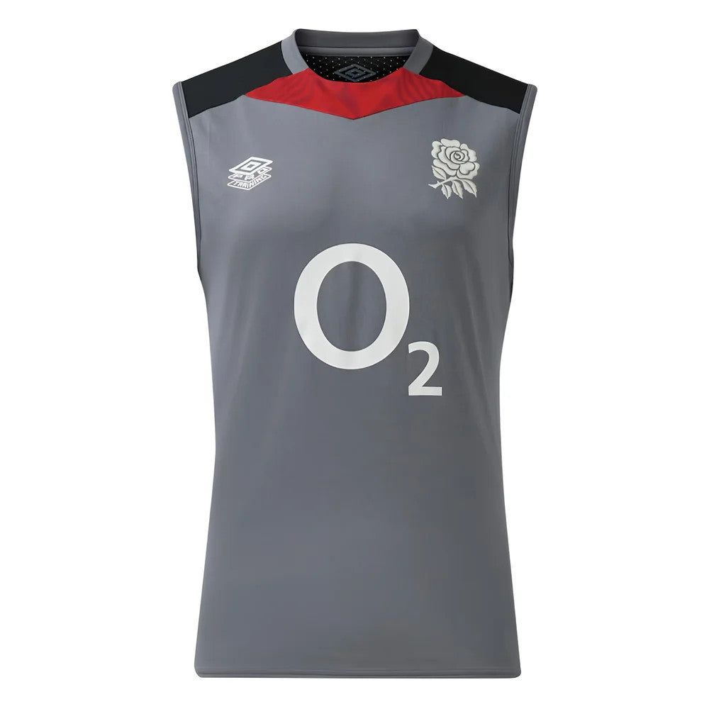 2024-2025 England Rugby Sleeveless Jersey O2 (Grey)_1