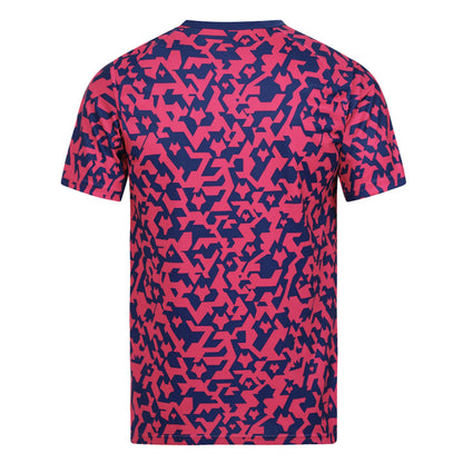 2024-2025 Wolves Pre Match T-Shirt - Blue/Pink_3