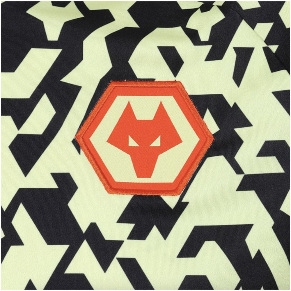 2024-2025 Wolves Pre Match T-Shirt - Black/Lime_3