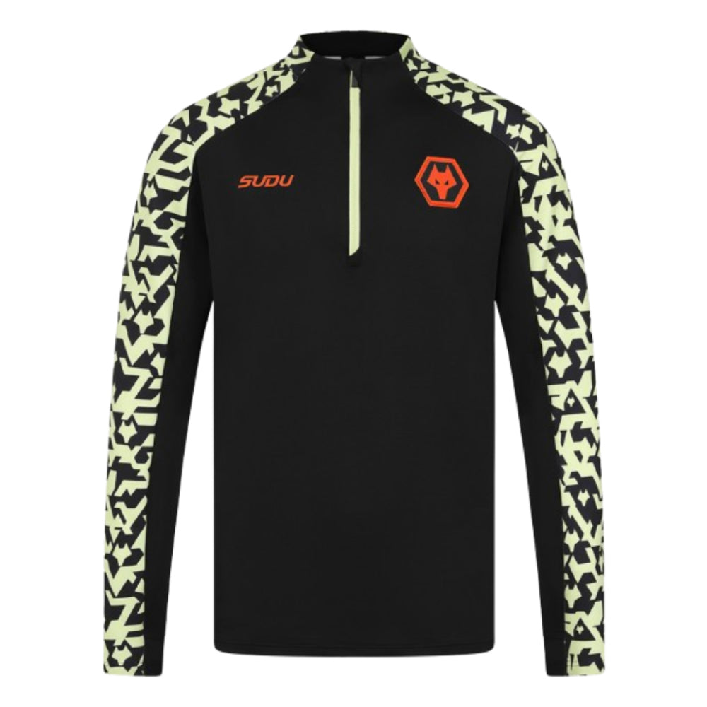 2024-2025 Wolves Pre Match 1/4 Zip Training Top (Black)_3