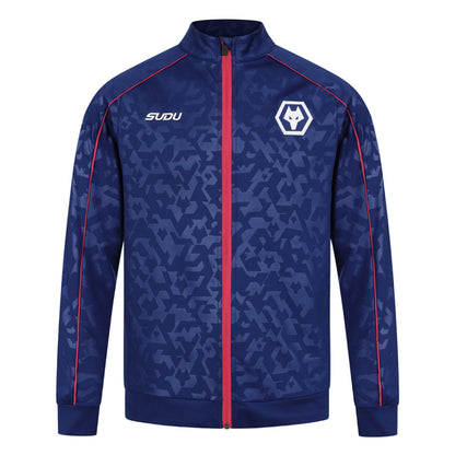 2024-2025 Wolves Pre Match Anthem Jacket - Blue_2