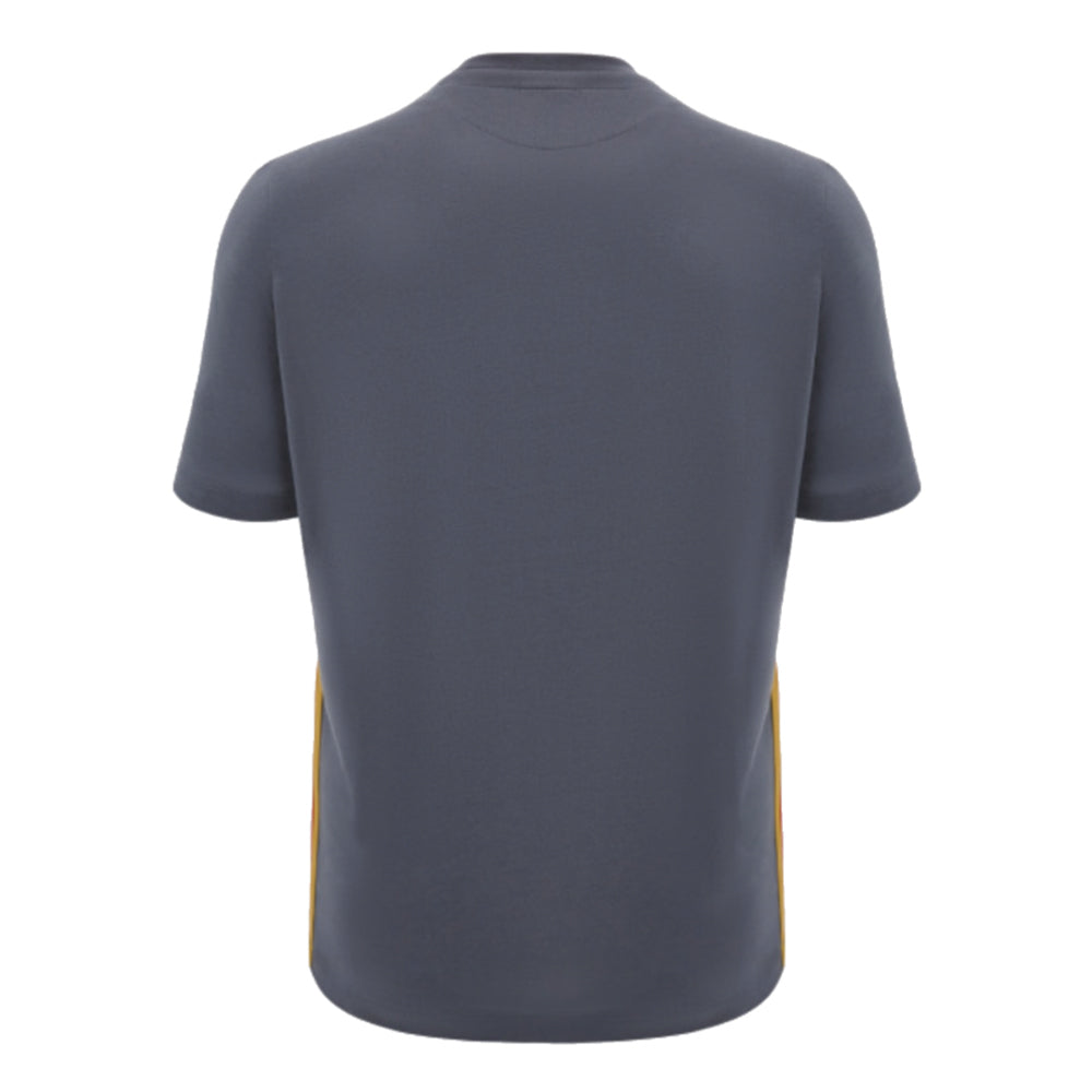 2024-2025 Wales Rugby Travel Cotton T-Shirt (Anthracite) - Kids_2