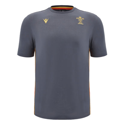 2024-2025 Wales Rugby Travel Cotton T-Shirt (Anthracite) - Kids_2