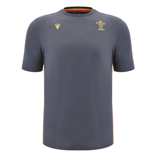 2024-2025 Wales Rugby Travel Cotton T-Shirt (Anthracite) - Kids_2