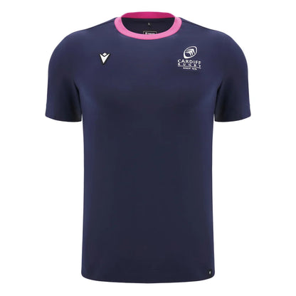 2024-2025 Cardiff Blues Rugby Ath Cotton Tee (Navy)_1