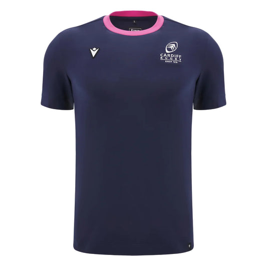 2024-2025 Cardiff Blues Rugby Ath Cotton Tee (Navy)_1