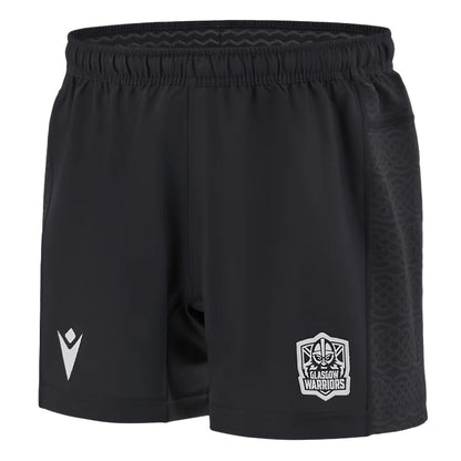 2024-2025 Glasgow Warriors Rugby Home Shorts (Black)_1