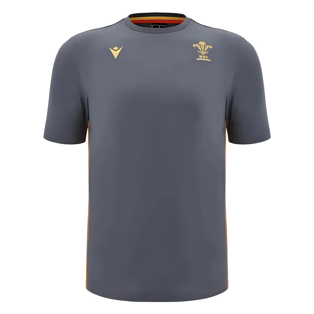 2024-2025 Wales Rugby Travel Cotton T-Shirt (Anthracite)_2