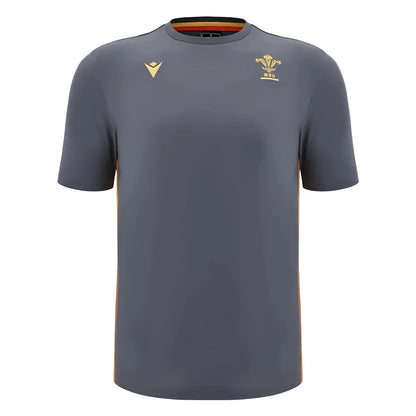 2024-2025 Wales Rugby Travel Cotton T-Shirt (Anthracite)_2