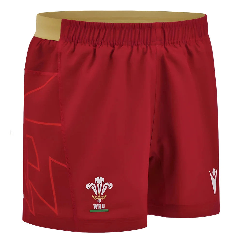 2024-2025 Wales Rugby Home Pathway Shorts (Red) - Kids_1