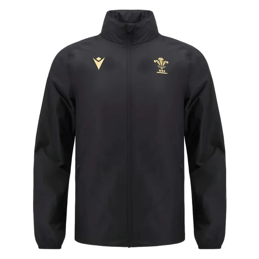 2024-2025 Wales Rugby Waterproof Mesh Jacket (Black)_1