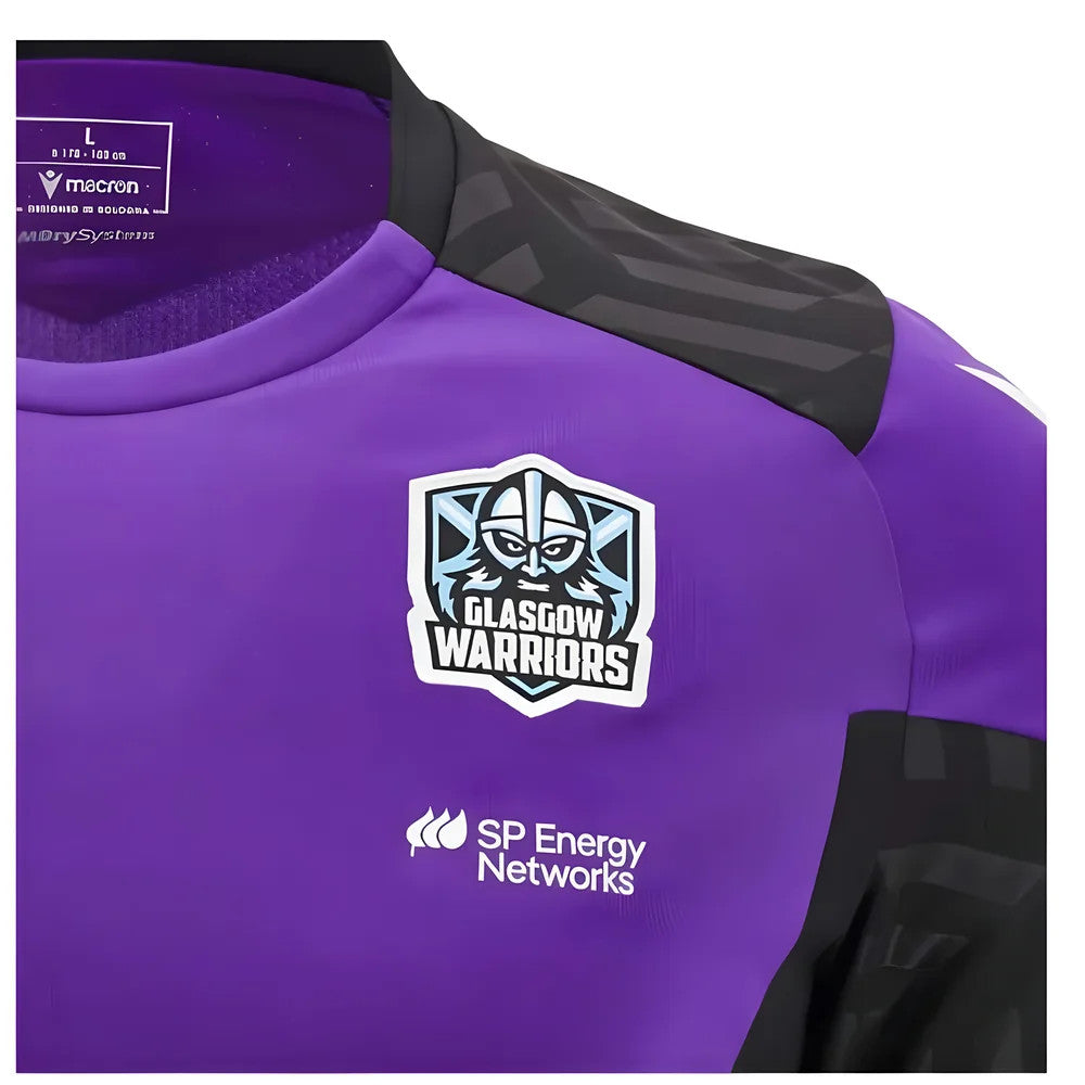2024-2025 Glasgow Warriors Rugby LS Training Shirt (Purple)_2