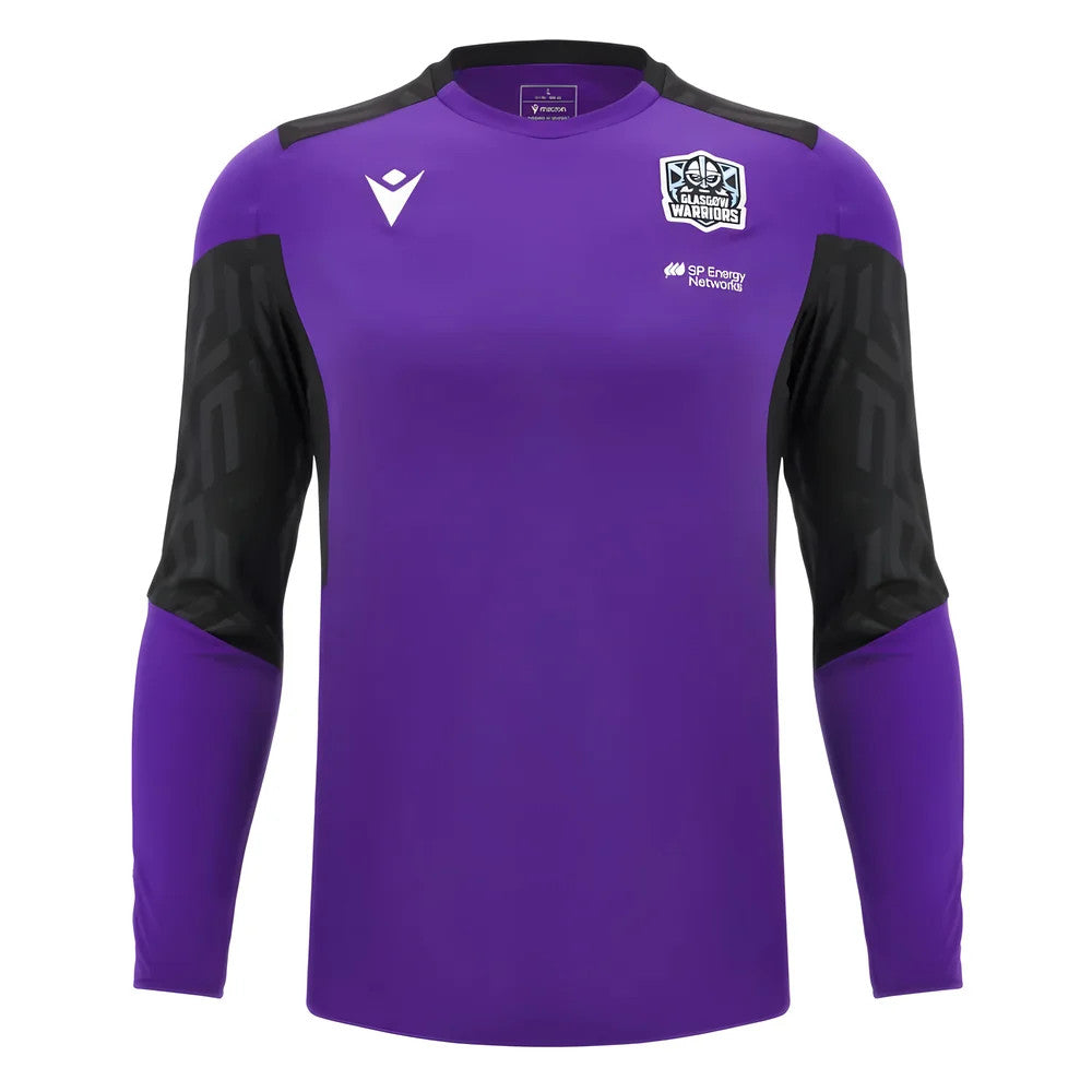 2024-2025 Glasgow Warriors Rugby LS Training Shirt (Purple)_2