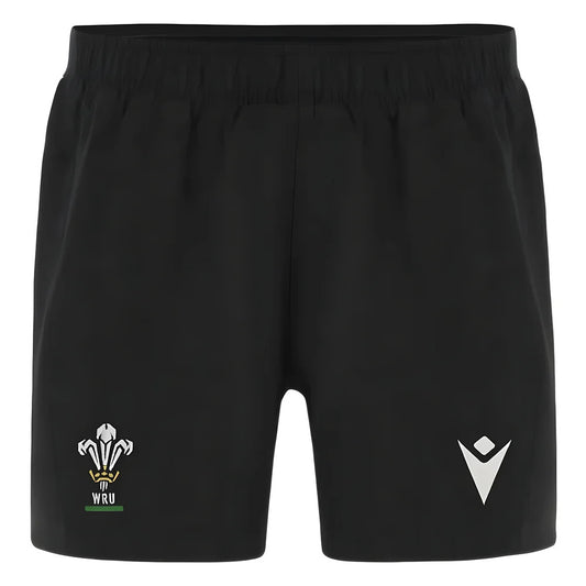 2024-2025 Wales Rugby Training Shorts (Black)_1