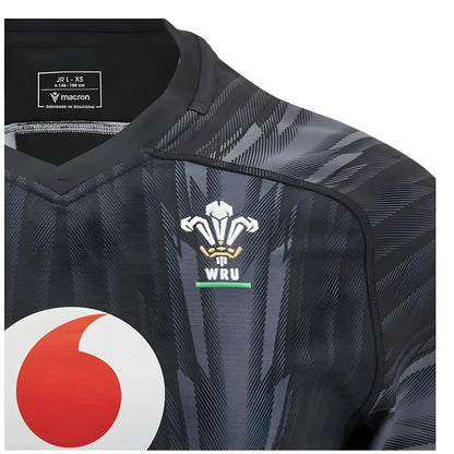 2024-2025 Wales WRU Rugby Training Jersey (Black)_2