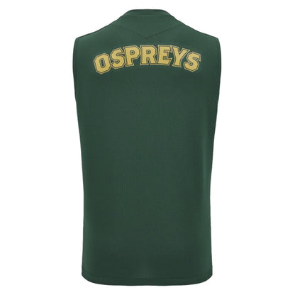 2024-2025 Ospreys Rugby Sleveeless Training Shirt (Green)_3