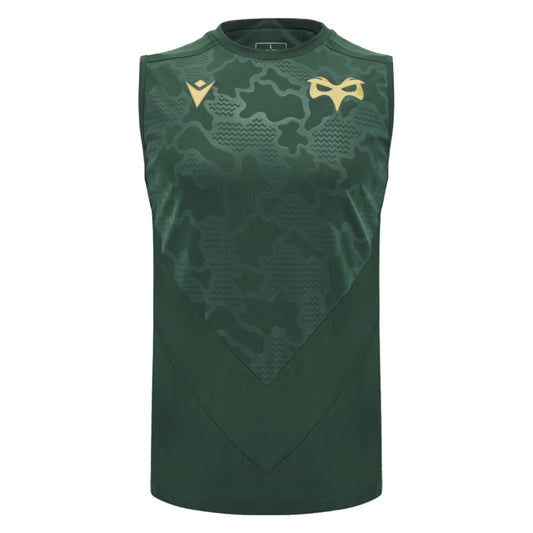 2024-2025 Ospreys Rugby Sleveeless Training Shirt (Green)_3