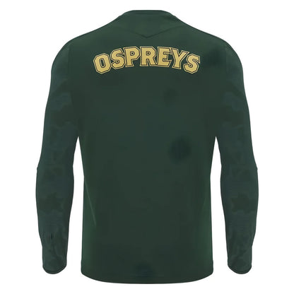 2024-2025 Ospreys Rugby LS Poly Training Shirt (Green)_3