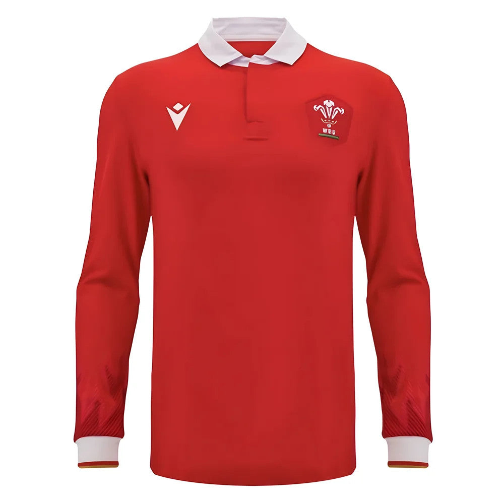 2024-2025 Wales WRU Home LS Cotton Rugby Shirt_2