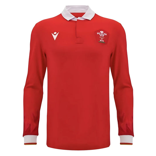 2024-2025 Wales WRU Home LS Cotton Rugby Shirt_2