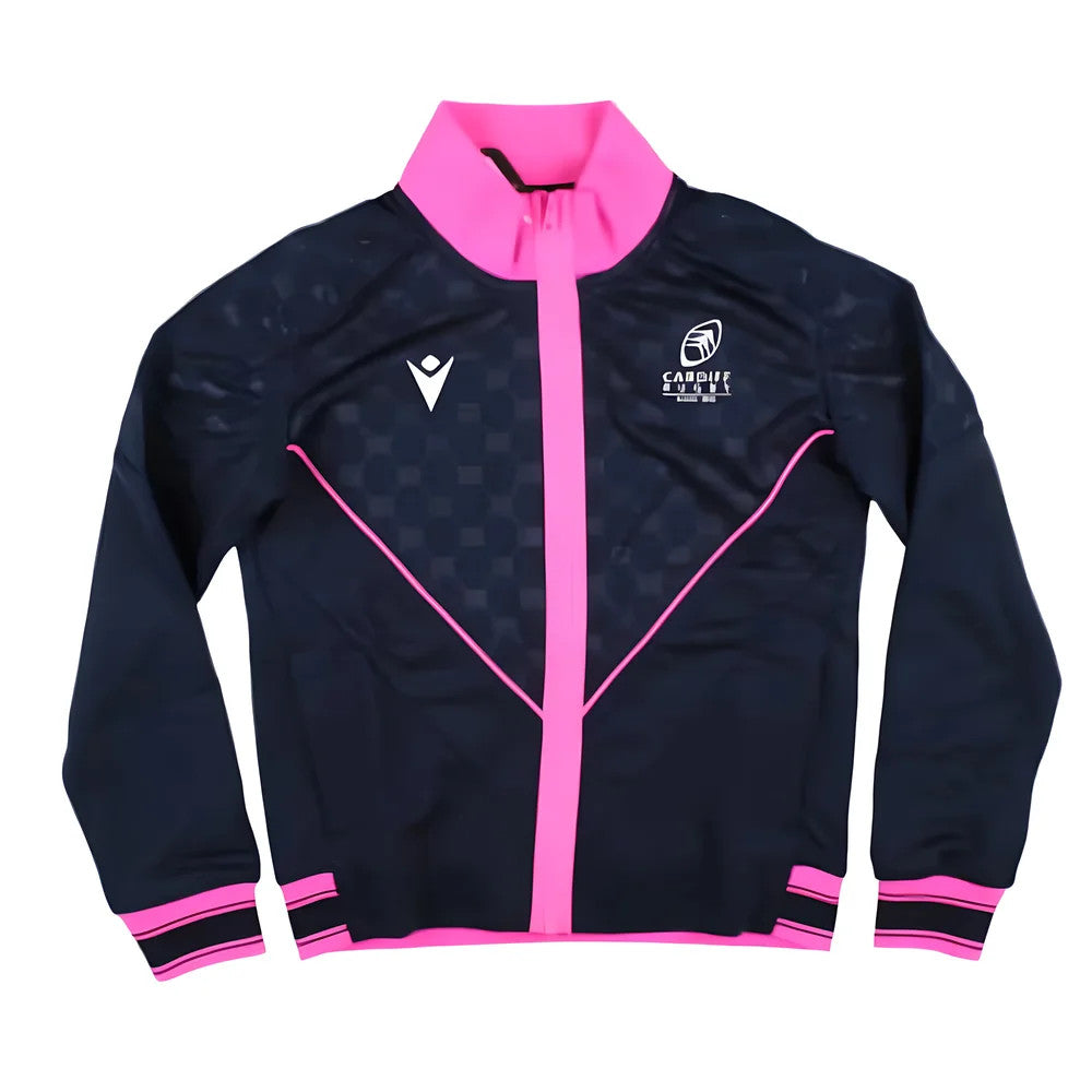 2024-2025 Cardiff Blues Warm Up Anthem Jacket (Navy) - Kids_1