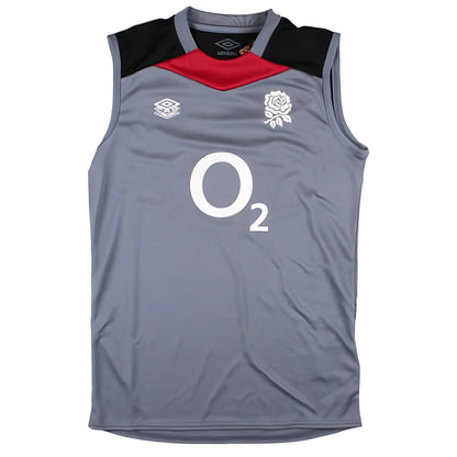 2024-2025 England Rugby Sleeveless Jersey O2 (Grey) - Kids_1