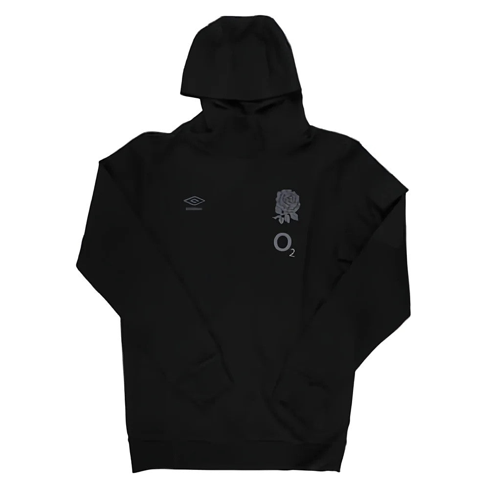 2024-2025 England Rugby Presentation Overhead Hoodie O2 (Black)_1