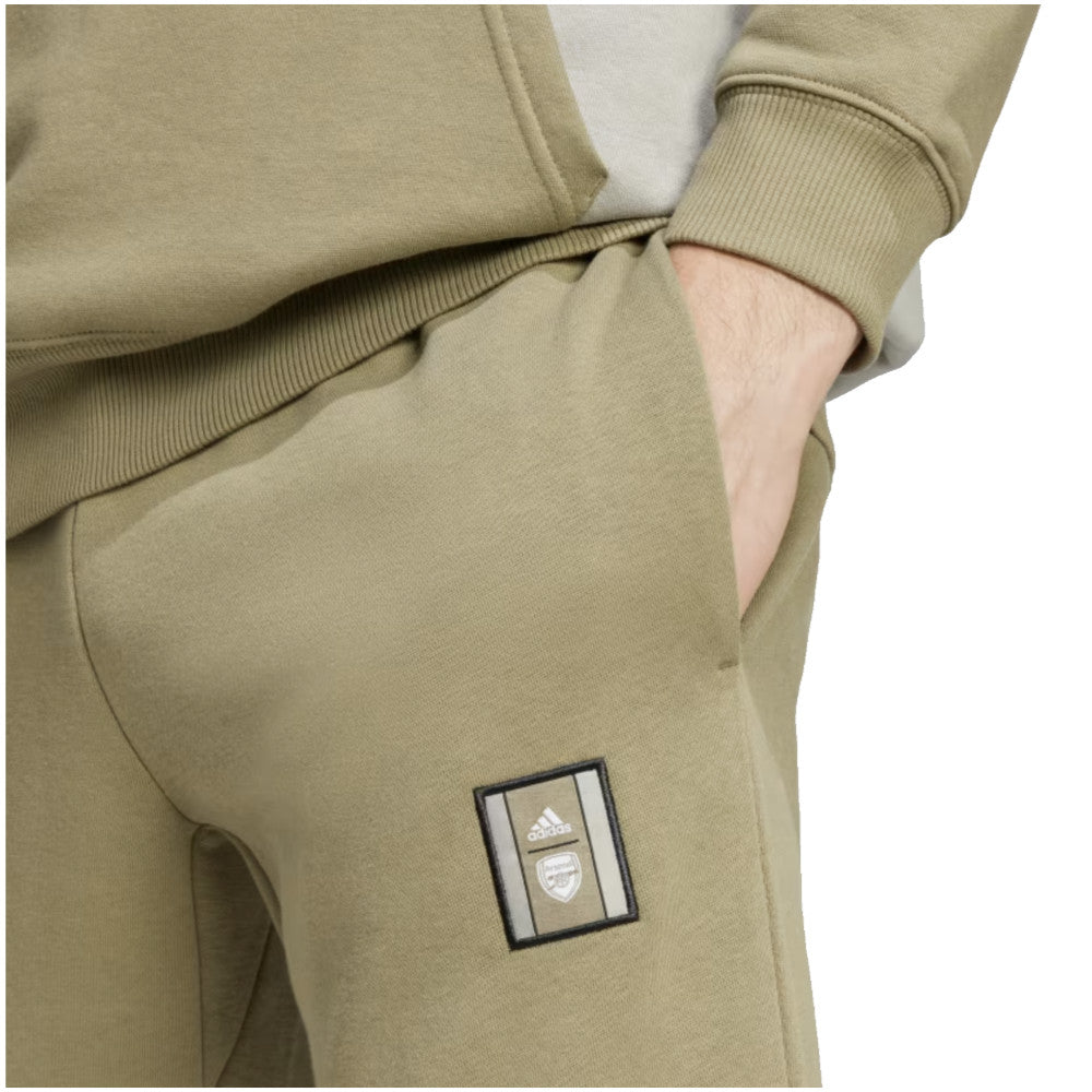 2024-2025 Arsenal Seasonal Fleece Tracksuit Bottoms (Orbit Green)_4