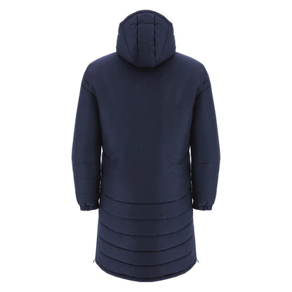 2024-2025 Cardiff Blues Rugby Long Bench Padded Jacket (Navy)_1