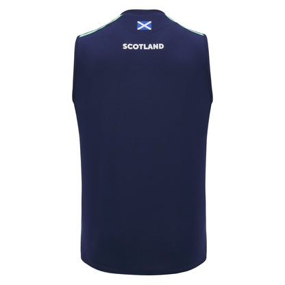 2024-2025 Scotland Rugby Training Sleeveless Shirt (Navy)_1