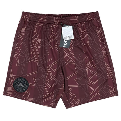 2024-2025 Denmark Special Edition Hummel x Halo Shorts (Dark Red)_1