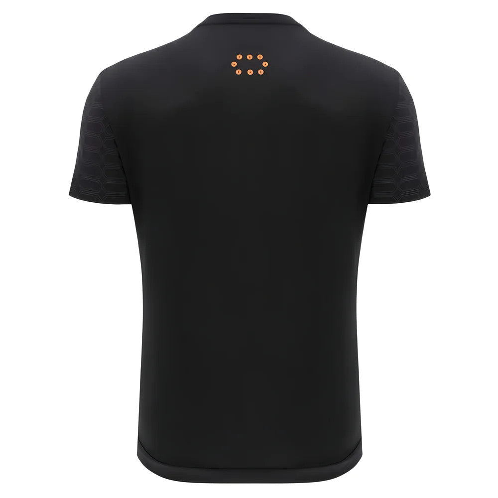 2025 Lamborghini Reflex Poly T-Shirt Black/Orange_3