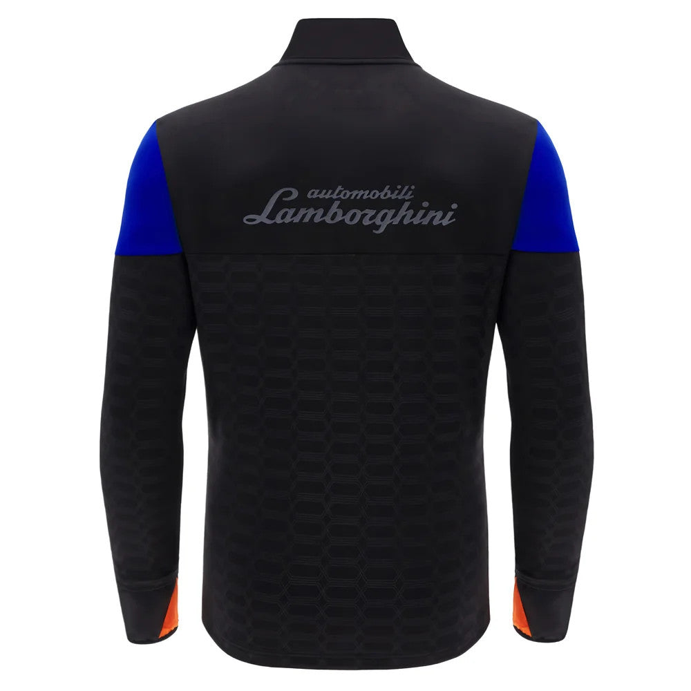 2025 Lamborghini Full Zip Sweater Black/Blue/Orange_3