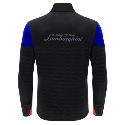 2025 Lamborghini Full Zip Sweater Black/Blue/Orange_3