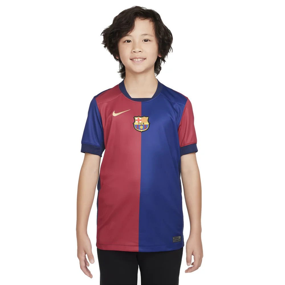2024-2025 Barcelona Home Shirt (Sponsorless) - Kids (Lamine Yamal 19)_5