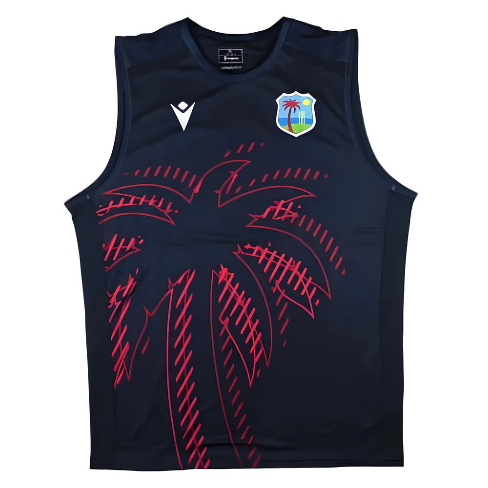 2025 West Indies Cricket Sleeveless Training Jersey (Navy)_1