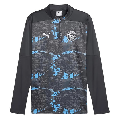 2024-2025 Man City Prematch 1/4 Zip Top (Strong Gray)_1