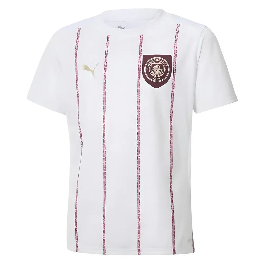 2024-2025 Man City Prematch SS Jersey (White) - Kids_1