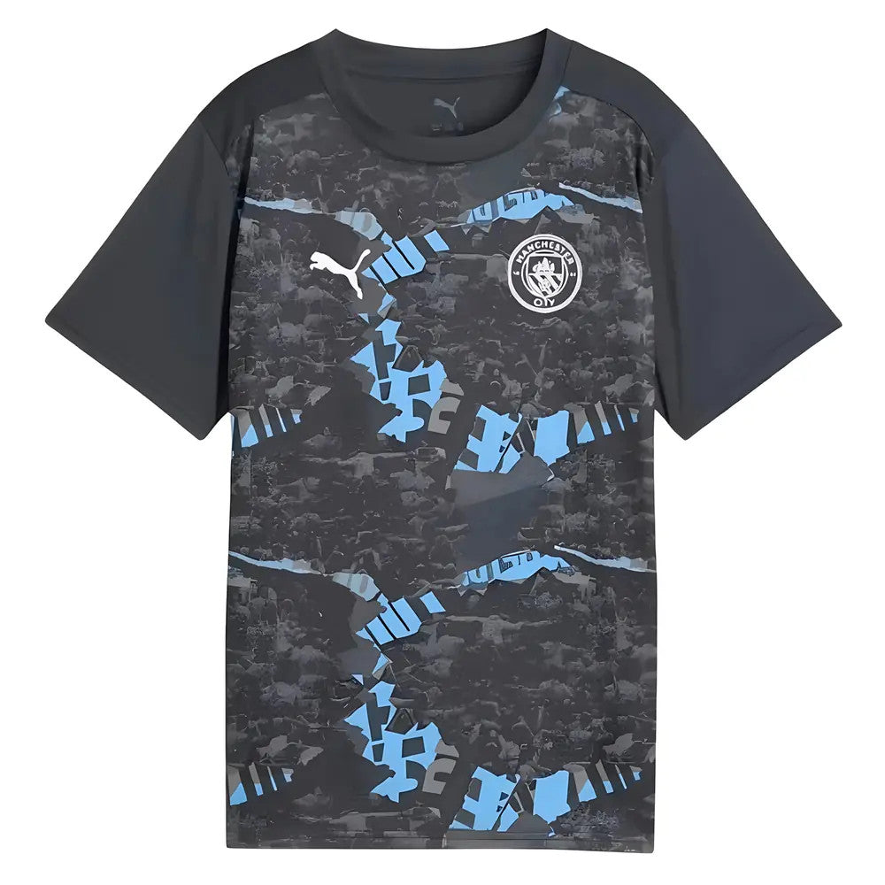 2024-2025 Man City Prematch SS Jersey (Strong Gray) - Kids_1