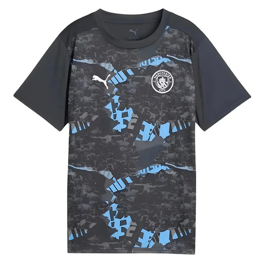 2024-2025 Man City Prematch SS Jersey (Strong Gray) - Kids_1