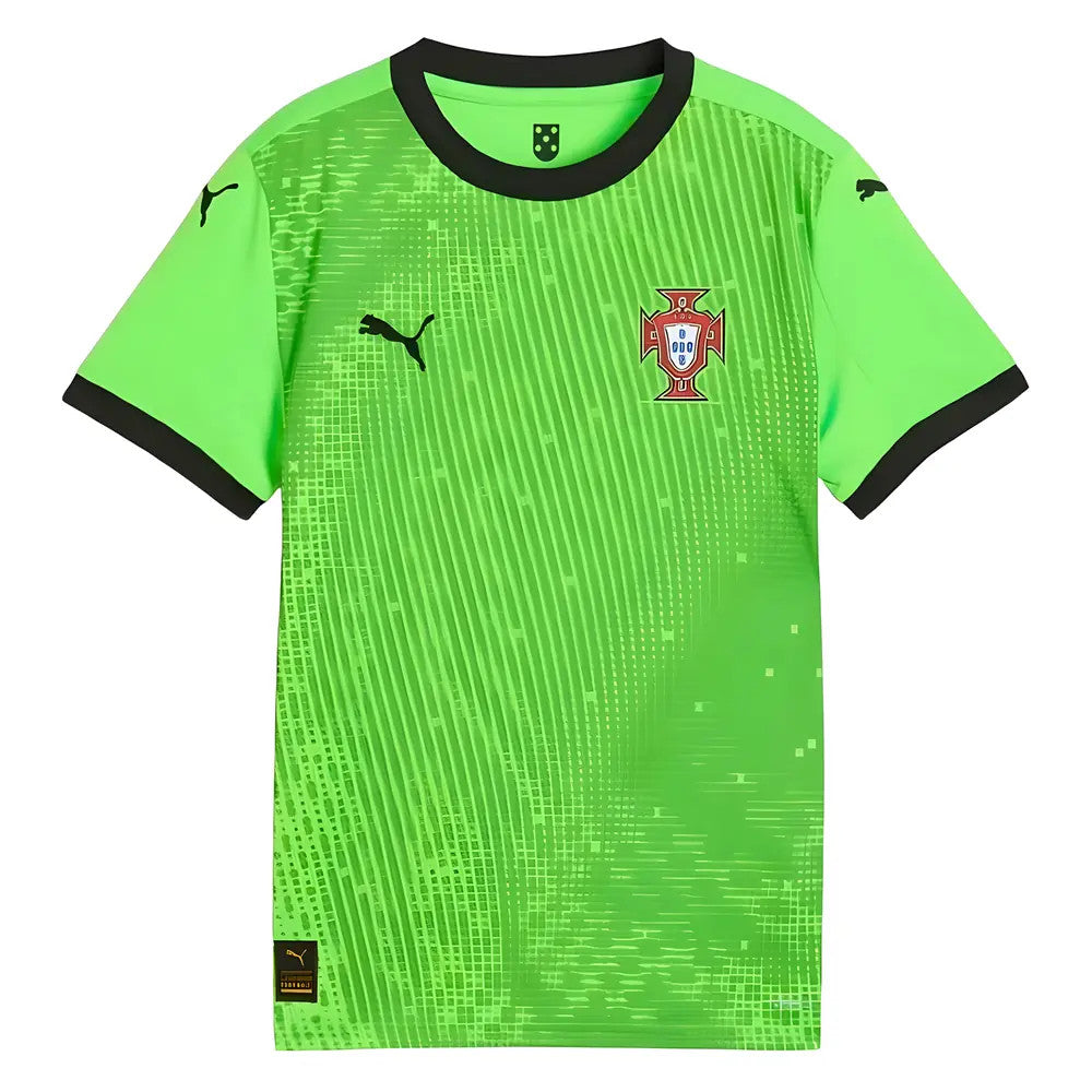 2025-2026 Portugal Home Goalkeeper Shirt (Green) - Kids_1