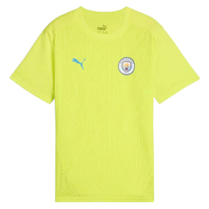 2024-2025 Man City Training Shirt (Yellow Glow) - Kids_1