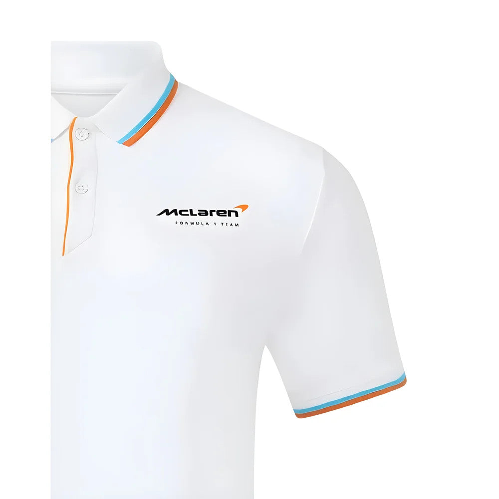 2025 McLaren F1 Core Essentials Polo Shirt (White)_3