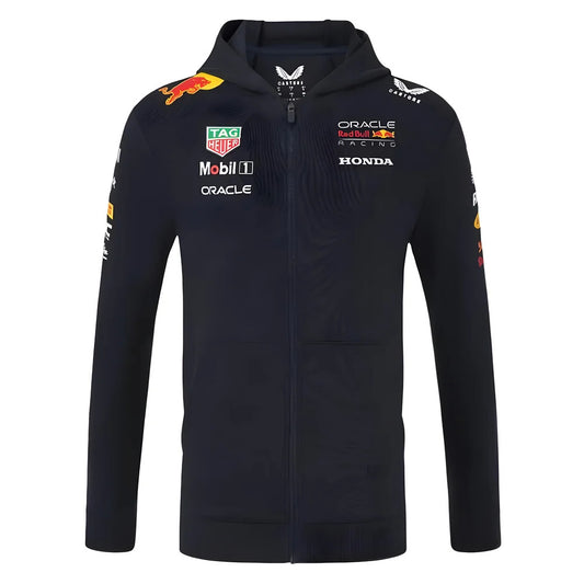 2025 Red Bull Racing F1 Team Full Zip Hooded Sweatshirt (Navy)_3