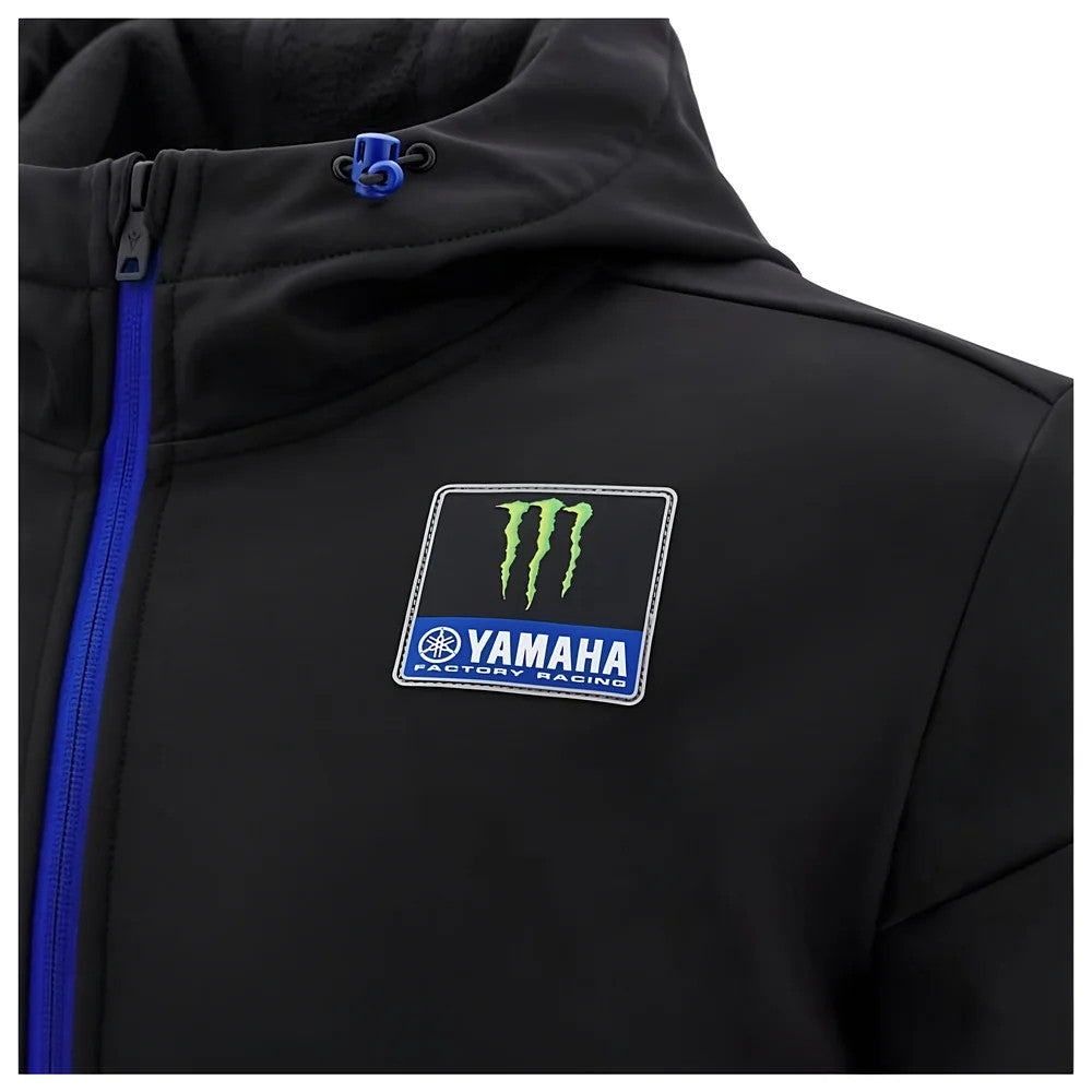2025 Yamaha Factory Racing Softshell Travel Jacket - Black/Royal_3