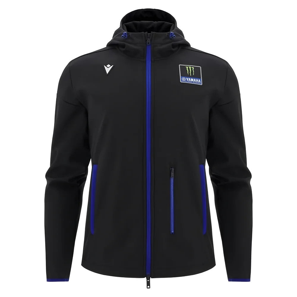 2025 Yamaha Factory Racing Softshell Travel Jacket - Black/Royal_3