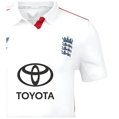 2025 England Cricket ECB Test Replica SS Shirt (White) - Womens_3