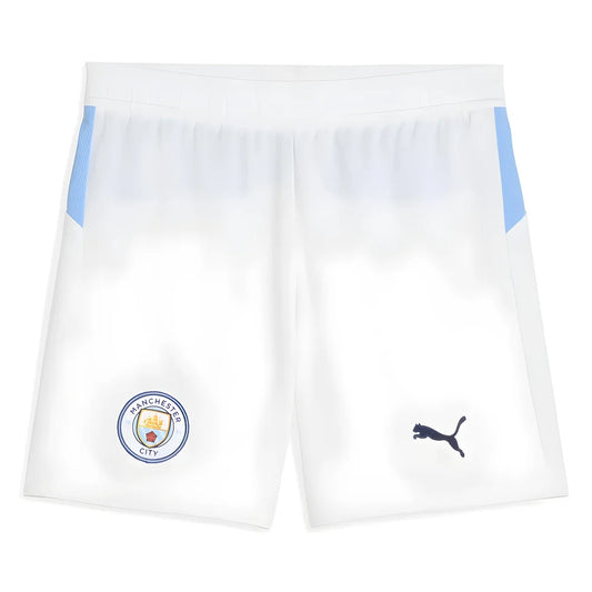2025-2026 Man City Home Shorts (White) - Kids_1