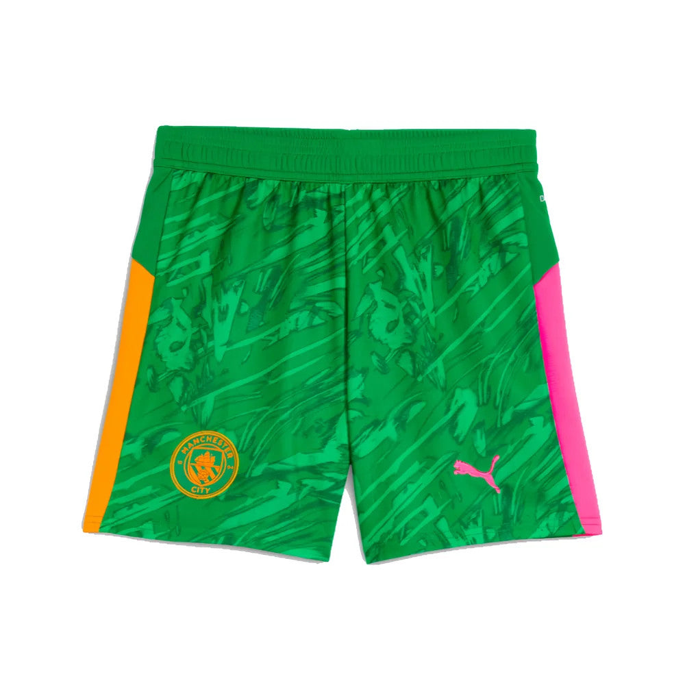 2025-2026 Man City Goalkeeper Away Shorts (Green) - Kids_1